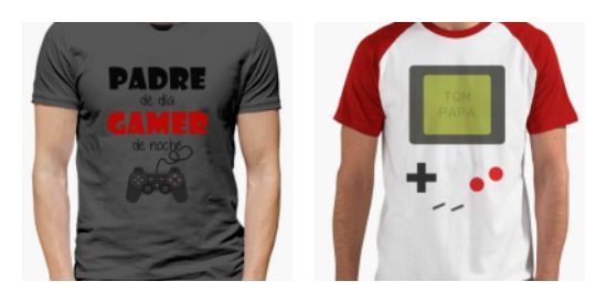 camisetas videojuegos papas
